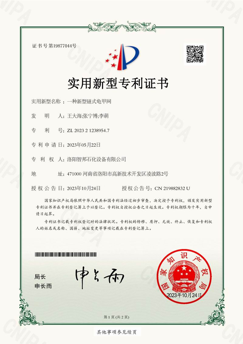 一種新型鏈式龜甲網